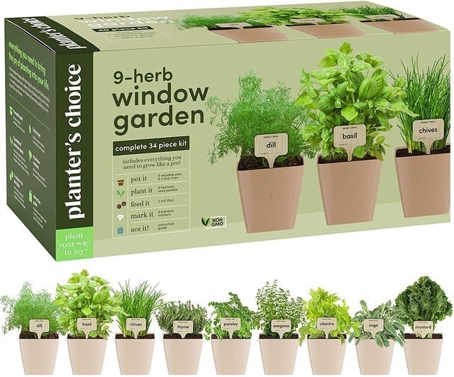 Planters' Choice 9-Herb Window Garden 1