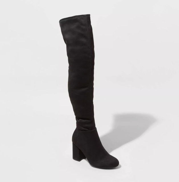 A New Day Tonya Microsuede Heeled Boots 1