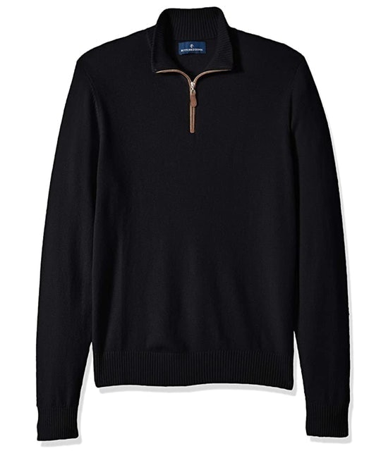 Buttoned Down Cashmere Quarter-Zip Sweater 1