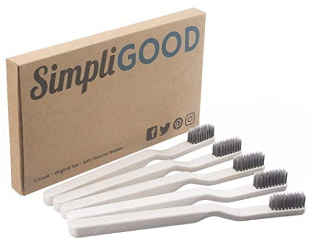 SimpliGOOD Plant-Based Plastic Toothbrushes 1
