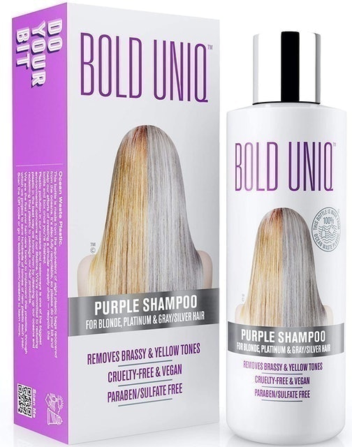 B Uniq Purple Shampoo for Blonde Hair 1