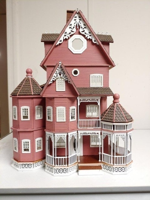 OoohSparklesDollhouse Gothic Victorian Wooden DIY Dollhouse Kit 1