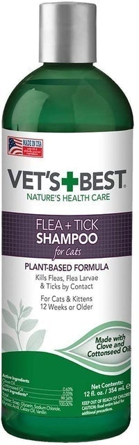 Vet's Best Flea & Tick Shampoo for Cats 1