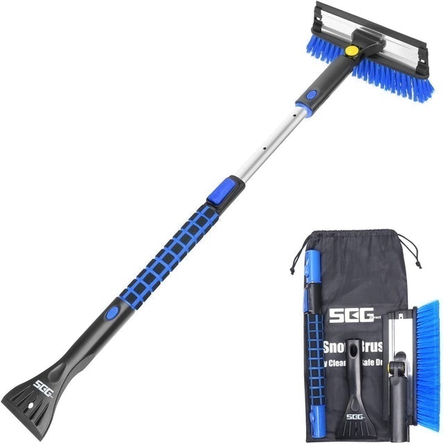 SEG Direct Extendable Snow Brush With Squeegee and Ice Scraper 1