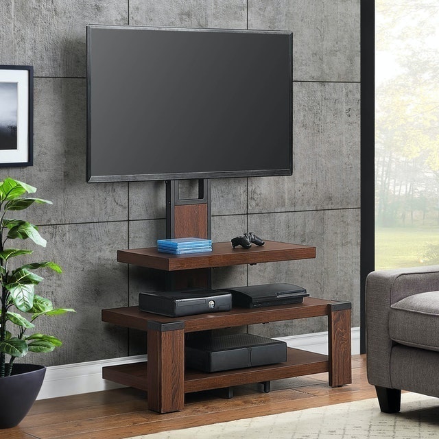Whalen  3-Shelf Television Stand with Floater Mount 1