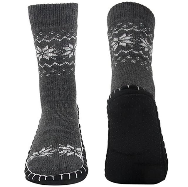 Vihir Men’s Winter Knitted Slipper Socks   1