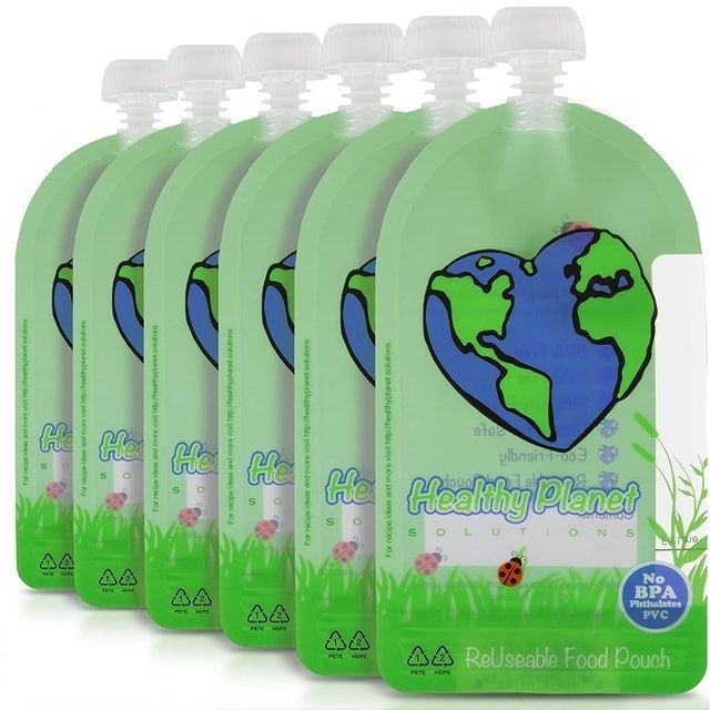 Healthy Planet Solutions  Reusable Food Pouches 1