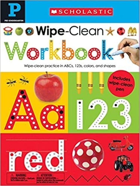 Scholastic Early Learners Wipe-Clean Workbook  1