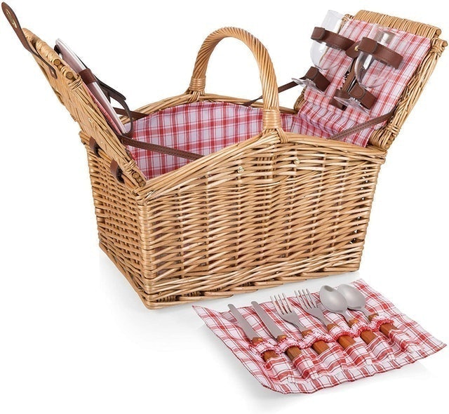 Picnic Time Piccadilly Willow Picnic Basket 1