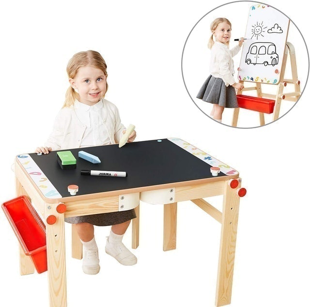 Top Bright Wooden Art Easel for Kids 1