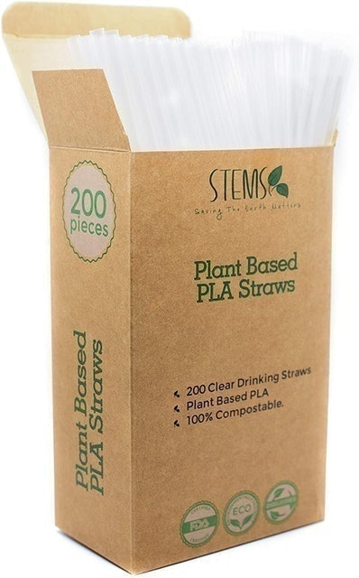 Stems Clear Drinking Straws 1