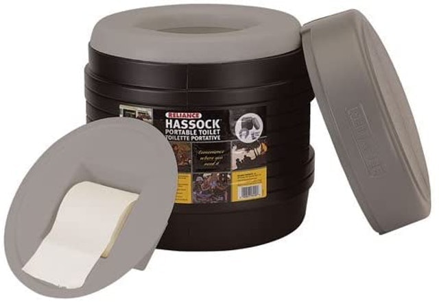 Reliance Products Hassock Portable Lightweight Self-Contained Toilet 1