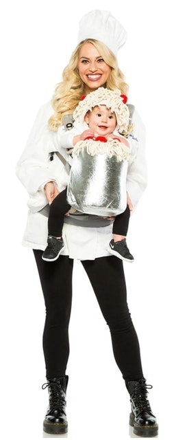 Party City Chef & Spaghetti Baby & Me Costume 1