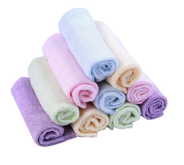 Moolecole  Bamboo Fiber Baby Washcloths  1