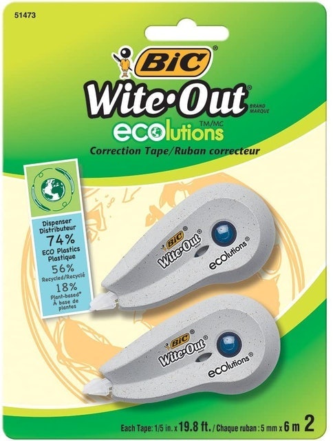 BIC Wite-Out Ecolutions Mini Correction Tape  1