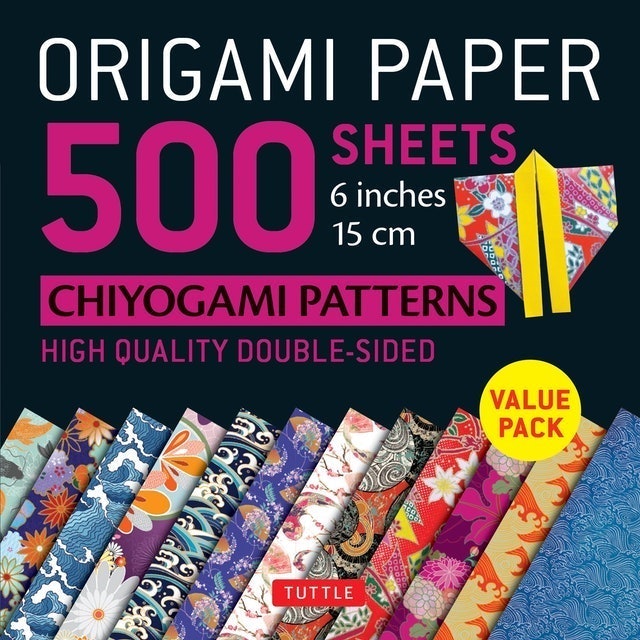 Tuttle Publishing Origami Paper 500 Sheets Chiyogami Patterns  1