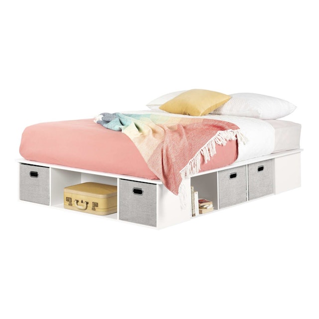 10 Best Bed Frames With Storage In 2022, Slim California King Bed Frame With Storage Ikea