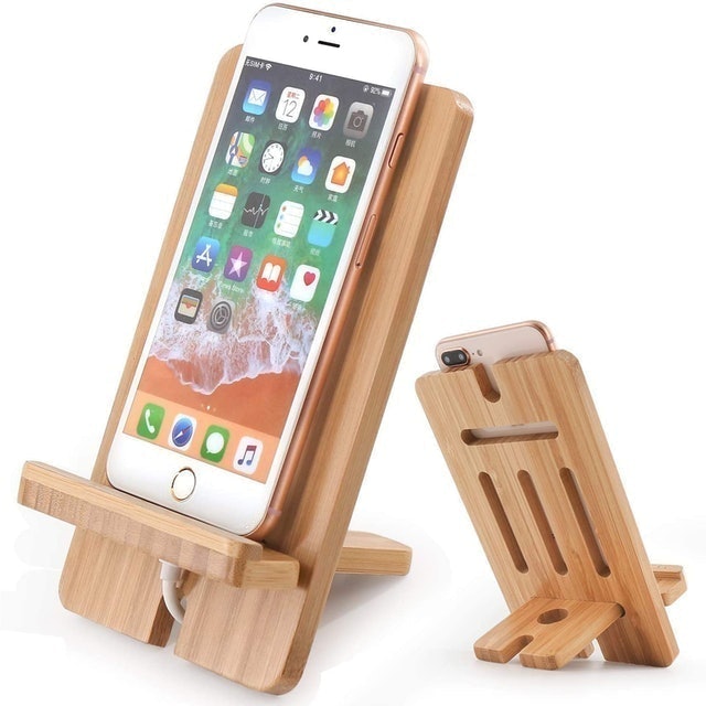 Pezin and Hulin Bamboo Cell Phone Stand 1