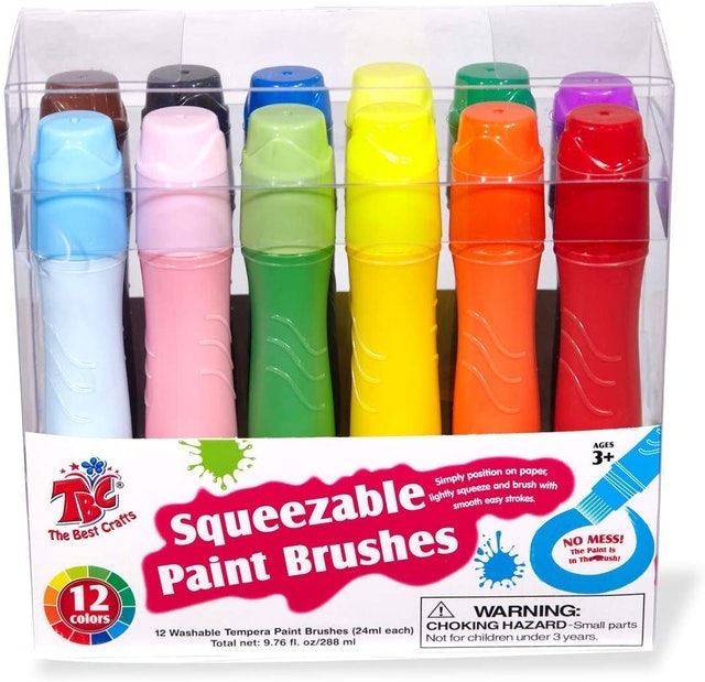 TBC The Best Crafts Squeezable Brush Paints for Kids 1