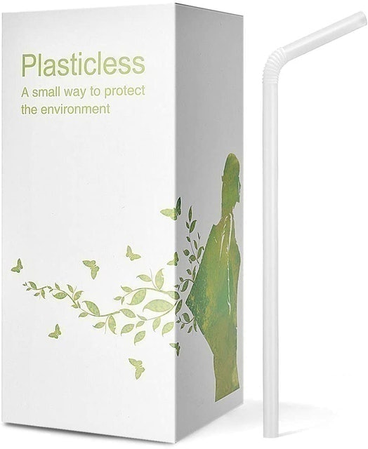 Plasticless 100% Plant-Based Compostable Straws  1