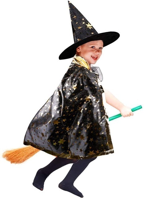 iYoYo Witch Wizard Cloak with Hat Costume for Kids 1