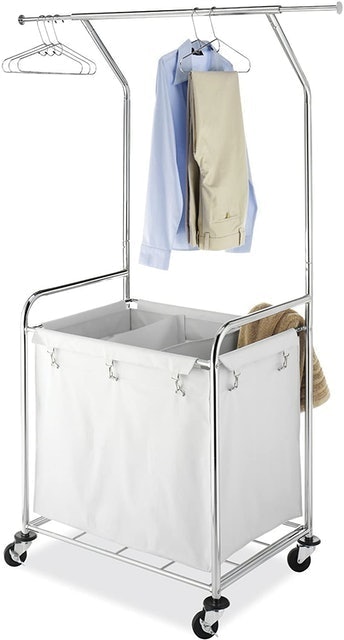 Whitmor Commercial Rolling Laundry Center With Removable Liner  1