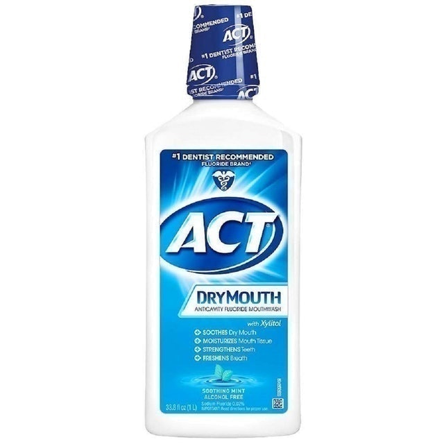 ACT Dry Mouth Anticavity Fluoride Mouthwash 1